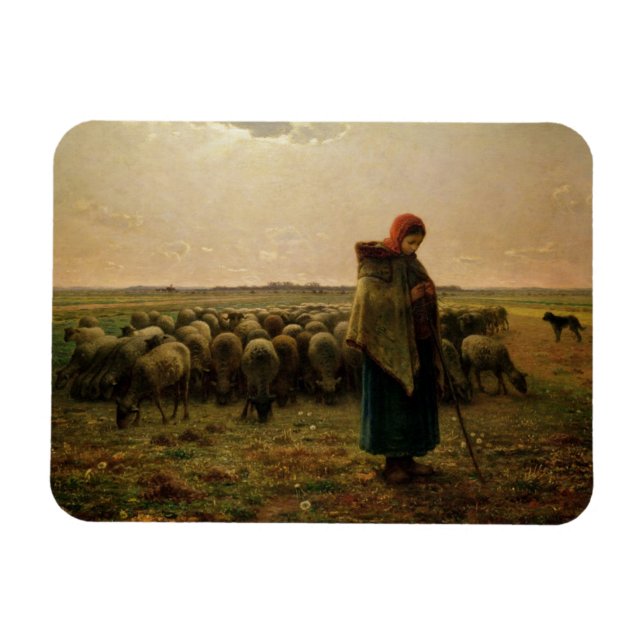 Íman Shepherdess com seu bando, 1863 (Horizontal)