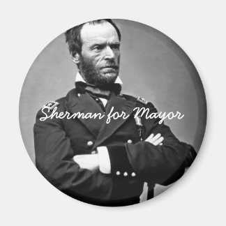 Íman Sherman para Presidente da Câmara - Magnet Redonda
