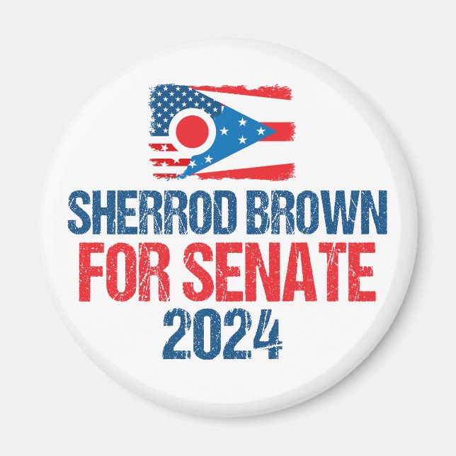 Íman Sherrod Brown para Senado 2024 Eleição no Ohio Fla (Frente)