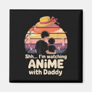 Íman Shh Estou Assistindo Anime Com o Papai Primeiro Di