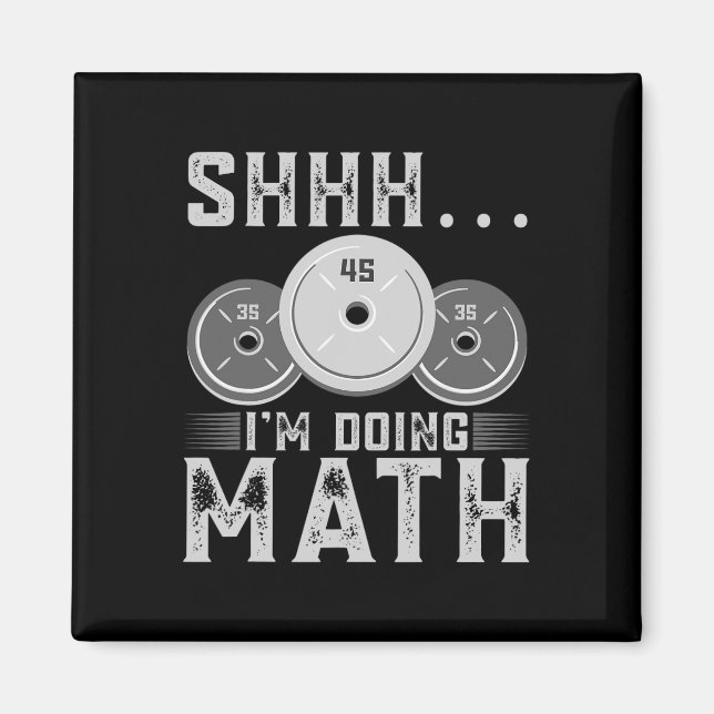 Íman Shhh, estou fazendo exercícios de Malhação matemát (Frente)