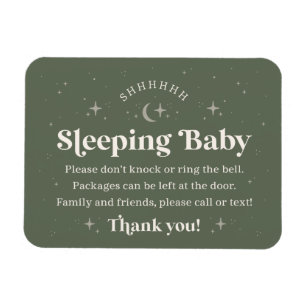 Íman Shhhhhhh Sleeping Baby Door Magnet