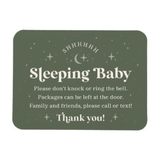 Íman Shhhhhhh Sleeping Baby Door Magnet