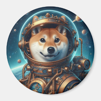 Íman Shiba Inu Astronauta 3 Polegadas