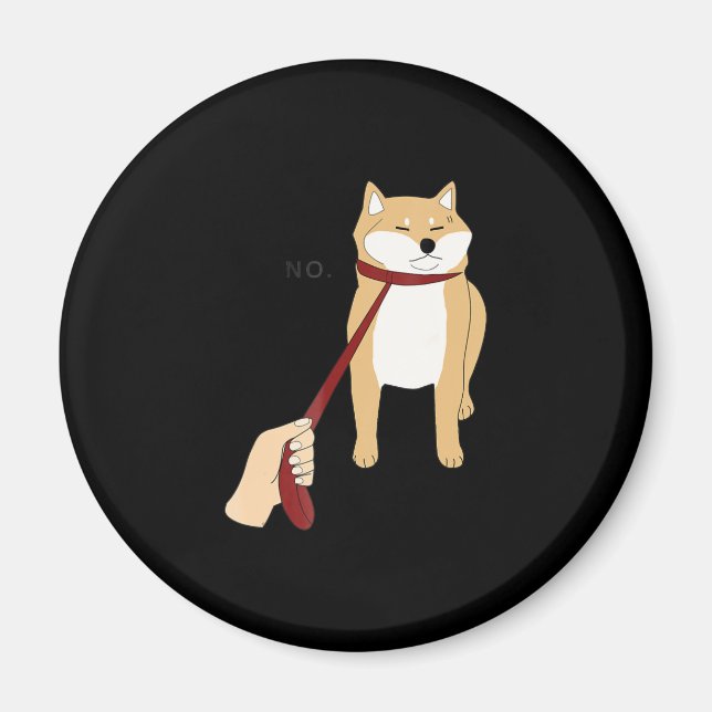 Íman Shiba inu | design engraçada para cães não (Frente)