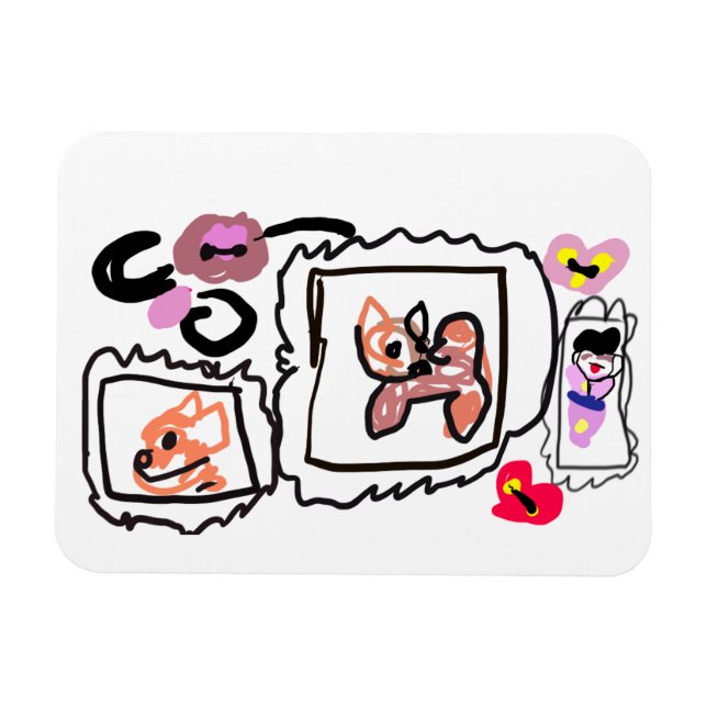 Íman Shiba Inu hearts (Horizontal)