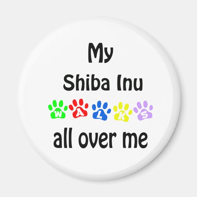 Íman Shiba Inu Walks Design (Frente)