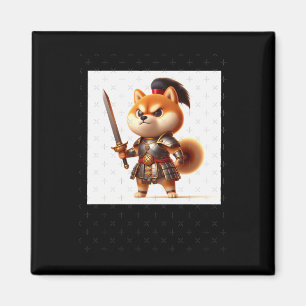 Íman Shiba Warrior nº 1 Sword Sticker
