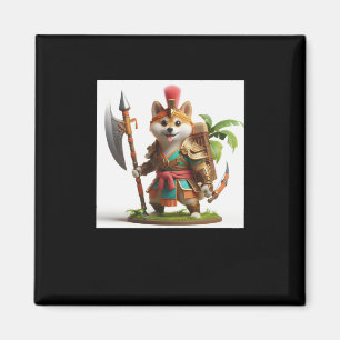 Íman Shiba Warrior nº 9 Halberd Sticker