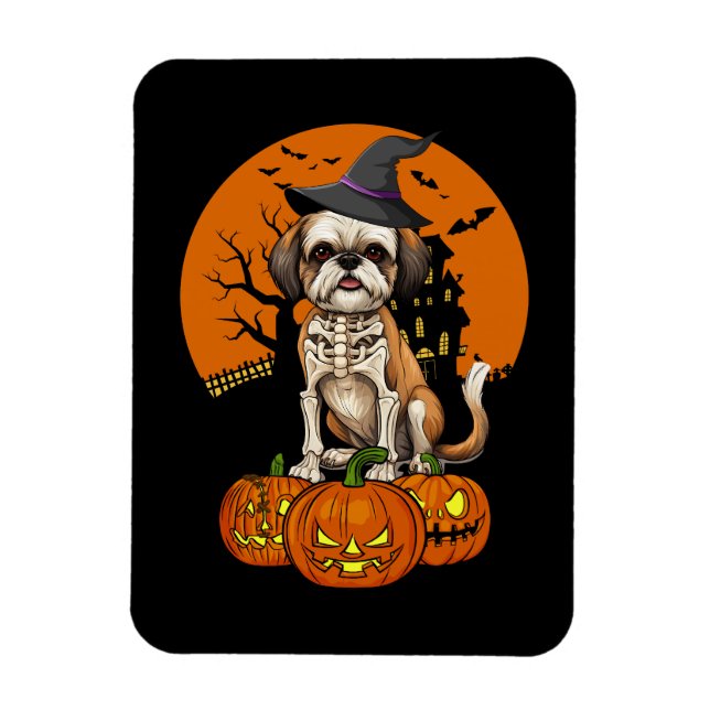 Íman Shih Tzu Dog Halloween (Vertical)