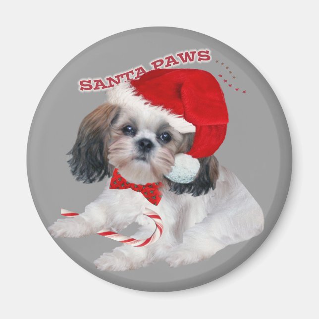 Íman Shih Tzu Papais noeis Presentes de patas (Frente)