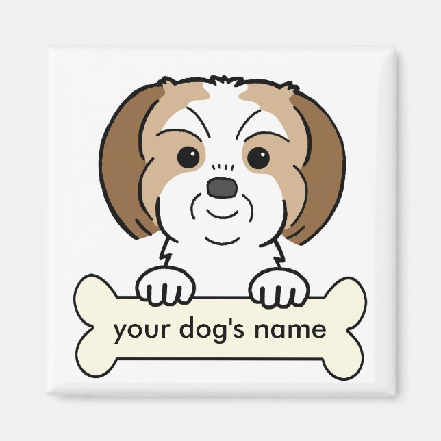 Íman Shih Tzu Personalizado (Frente)