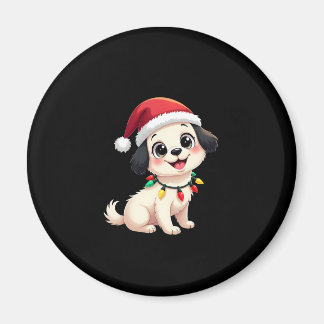 Íman Shih Tzu Santa Christmas Tree Lights Xmas Dog Love
