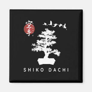 Íman Shiko Dachi Karate Beginner Bonsai Kanji Calligrap