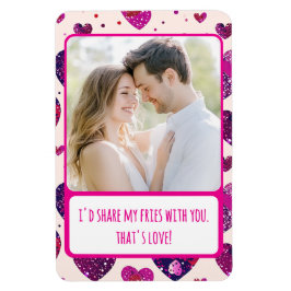 Íman Shimmer Purple Heart Compartilha Minhas Fries Flex