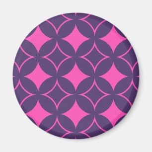 Íman Shippo cor-de-rosa e roxo