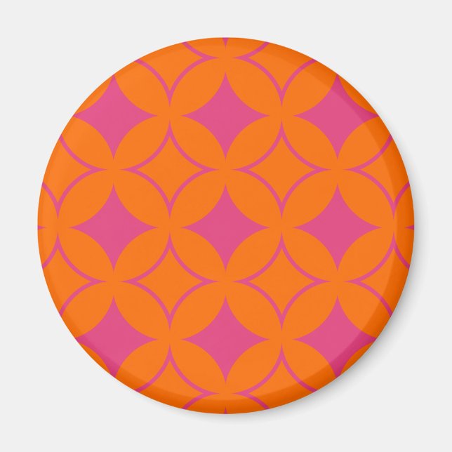 Íman Shippo rosa e laranja (Frente)
