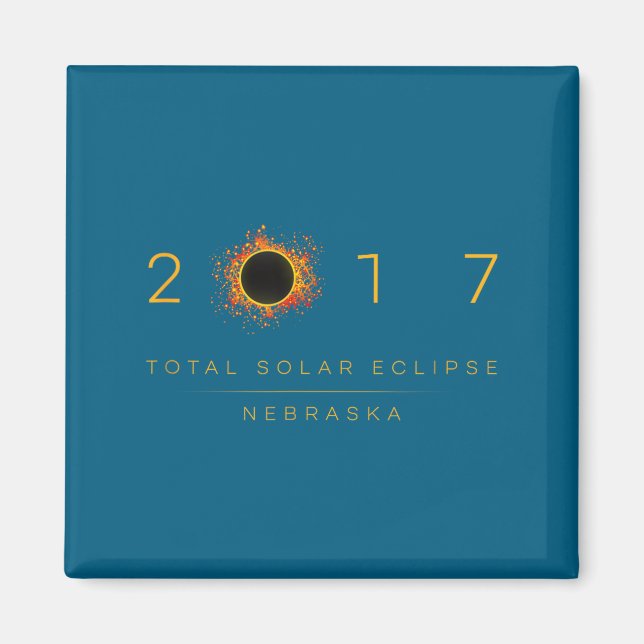 Íman Shirt Total Solar Eclipse Nebraska 2017 (Frente)