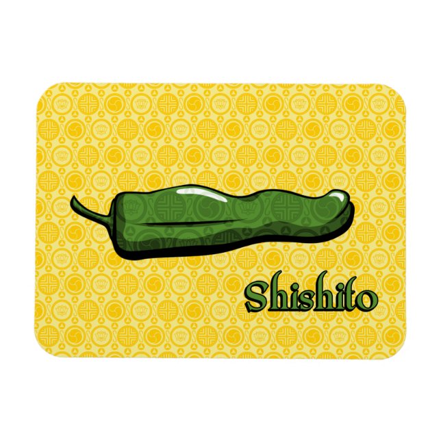 Íman Shishito Chili Pepper Magnet Flexível (Horizontal)