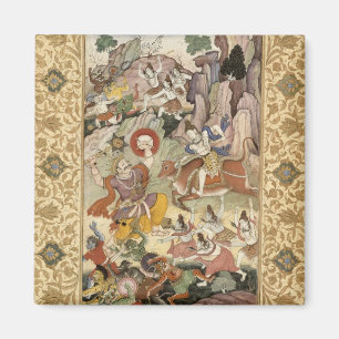Íman Shiva matando o Demon Andhaka, c.1585-90