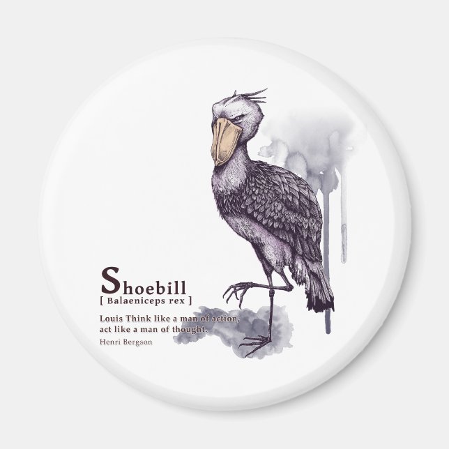 Íman shoebill - plum (Frente)