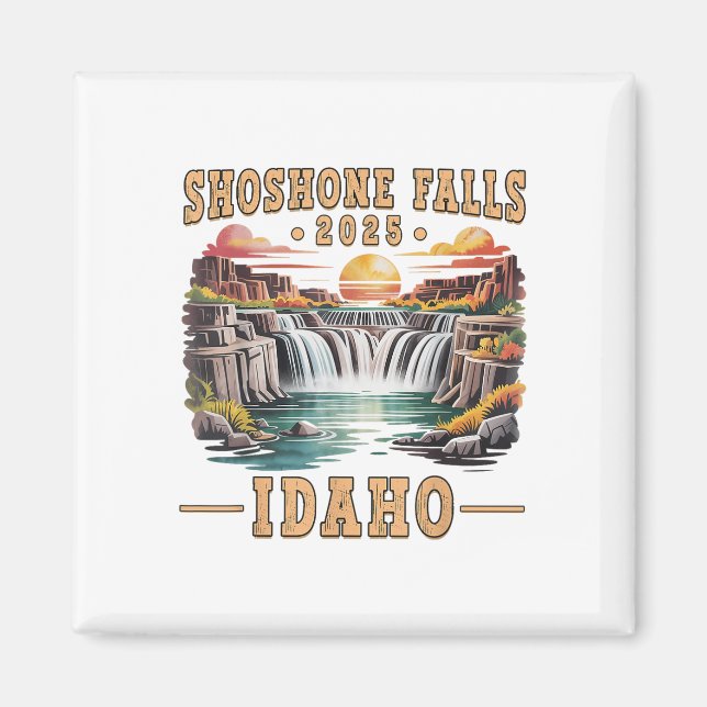 Íman Shoshone Falls 2025 Idaho Road Trip Vacation Adven (Frente)