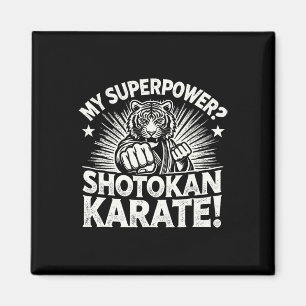 Íman Shotokan Karate Fighter Martial Arts Tiger Funny K