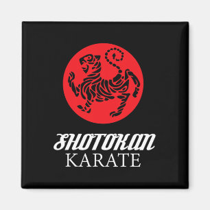 Íman Shotokan Karate Tiger Graphic Artes Marciais Shirt