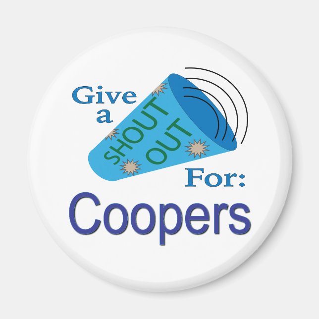 Íman Shout Out for Coopers (Frente)
