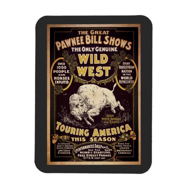 Íman Show Vintage Pawnee Bill do Far West (Vertical)