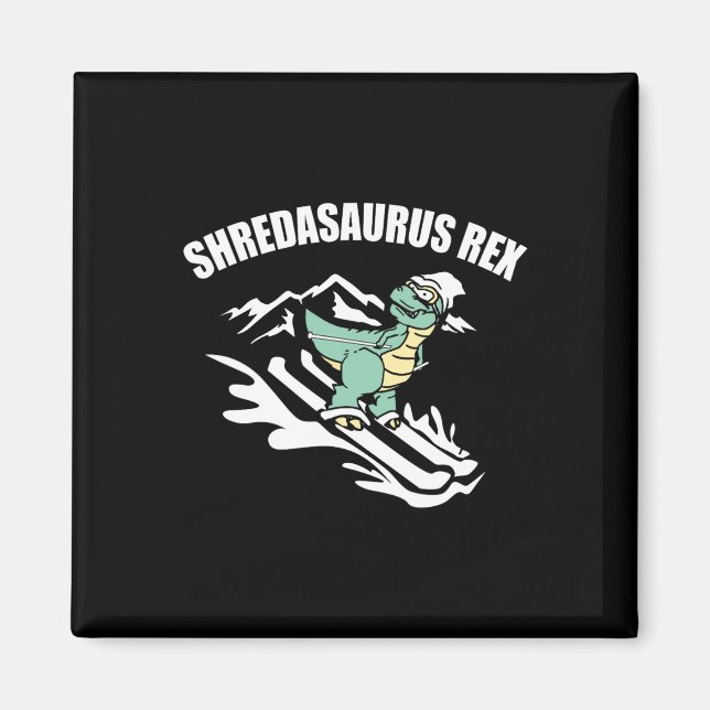 Íman Shredasaurus Rex Esqui Dinossauro Crianças Present (Frente)