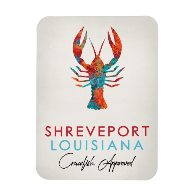 Íman Shrevport Louisiana Crawfish Bright (Vertical)