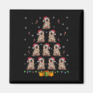 Íman Siamês Cat Santa Hat Xmas Luzes Homens Cristo Mulh