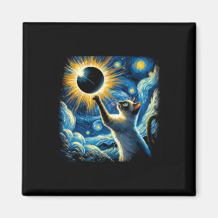 Íman Siamese Cat 2024 Van Gogh Starry Night Siamese Cat