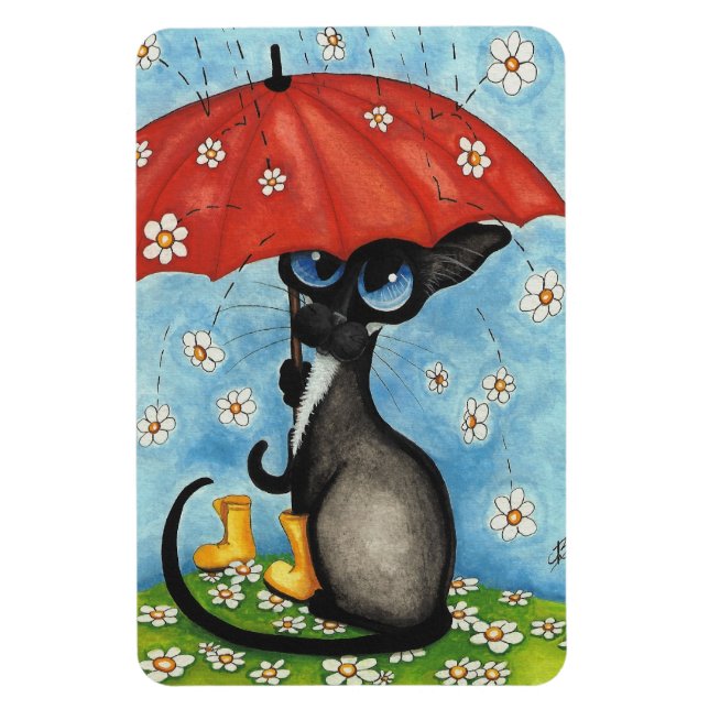 Íman Siamese Cat por BiHrLe Magnet (Vertical)