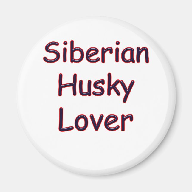 Íman Siberian Husky Lover (Frente)
