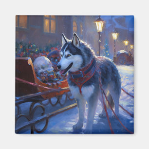 Íman Siberian Husky Natal Fesason