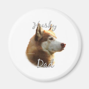 Íman Siberian Husky (vermelho) Pai 2