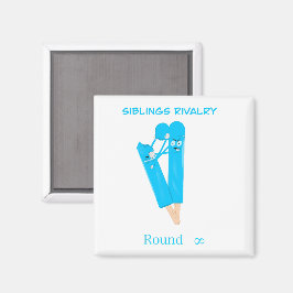 Íman Siblings Rivalry – Funny Popsicle Illustration