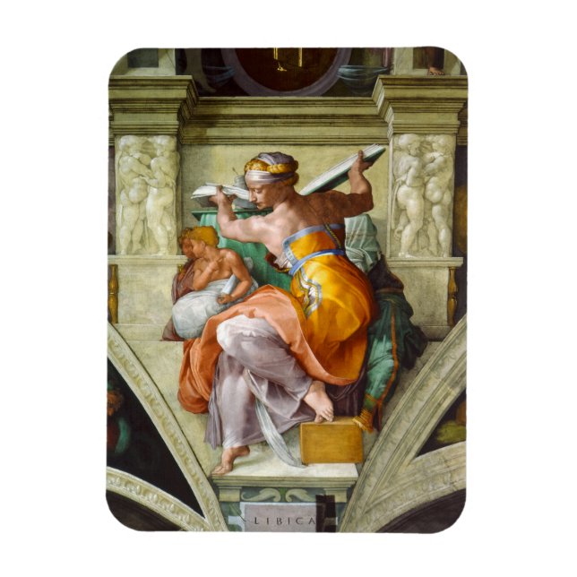 Íman Sibyl Líbia por Michelangelo (Vertical)