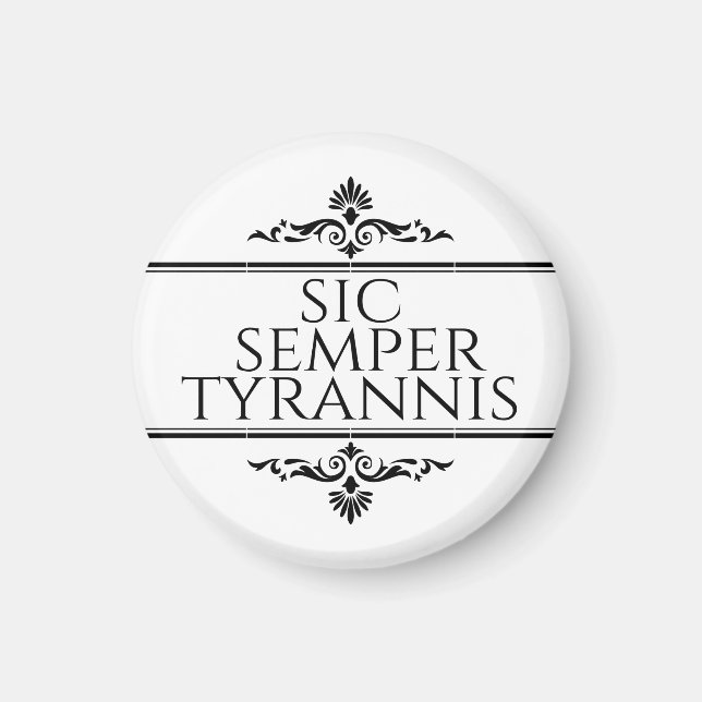 Íman Sic Semper Tyrannis (Frente)