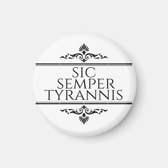 Íman Sic Semper Tyrannis (Frente)
