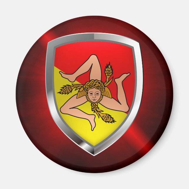 Íman Sicilia Emblem Mettalica (Frente)