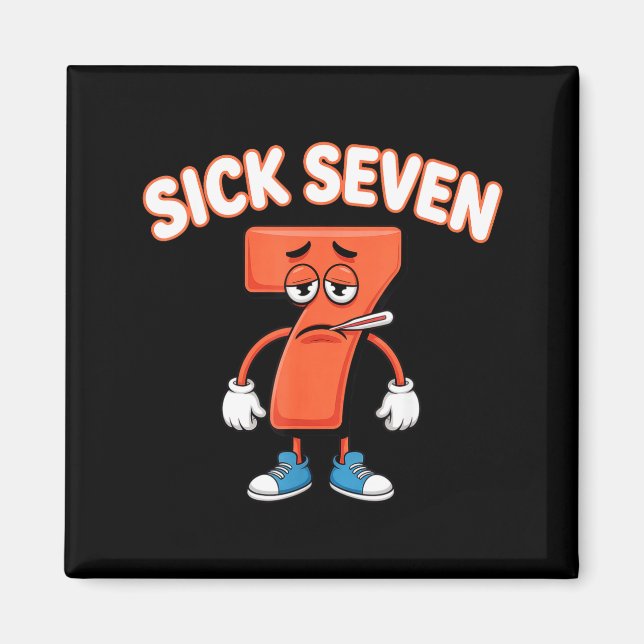 Íman Sick Seven Meme Tee Six Seven Fun Wordplay  (Frente)