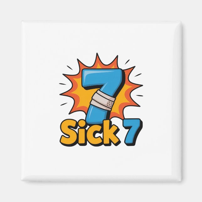 Íman Sick Seven Meme Tee Six Seven Fun Wordplay  (Frente)