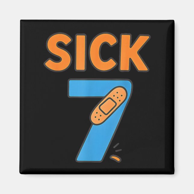 Íman Sick Seven Meme Tee Six Seven Fun Wordplay  (Frente)