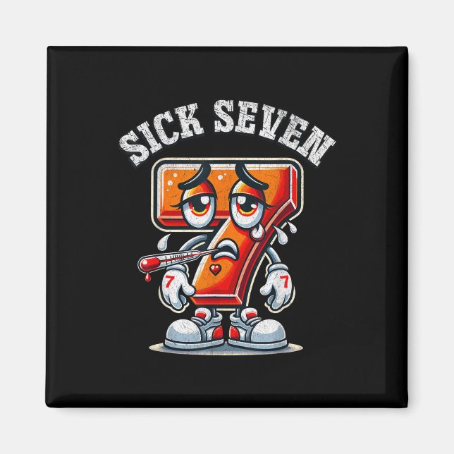 Íman Sick Seven Meme Tee Six Seven Fun Wordplay _1  (Frente)