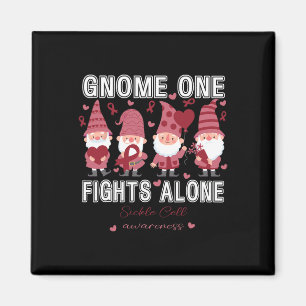 Íman Sickle Cell Awarness Gnomo Uma Luta Sozinha