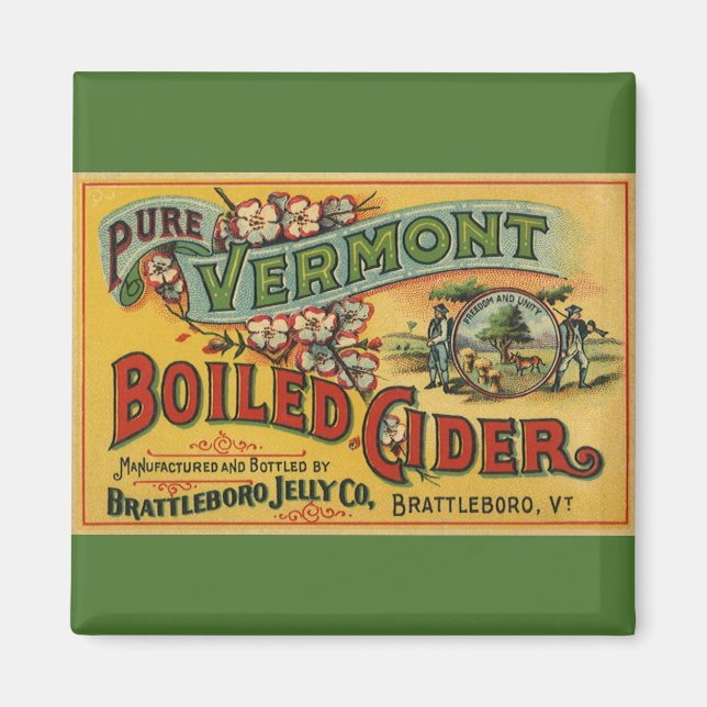 Íman Sidra Fermentada Brattleboro Jelly Boiled Vermont (Frente)