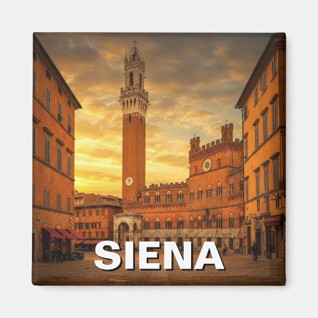 Íman Siena Itália Viagem (Frente)